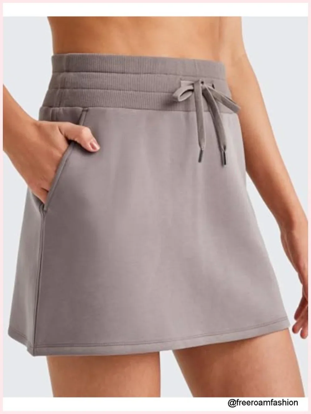 Modal A-Line Skirt with Pockets - Summer Casual High Rise